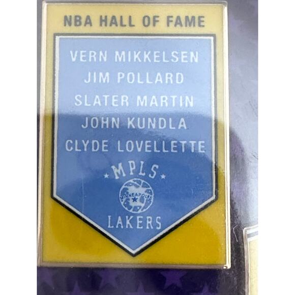 Los Angeles Lakers Showtime Retired Jerseys Pins Set Johnson Abdul-Jabbar SEALED - Picture 5 of 13